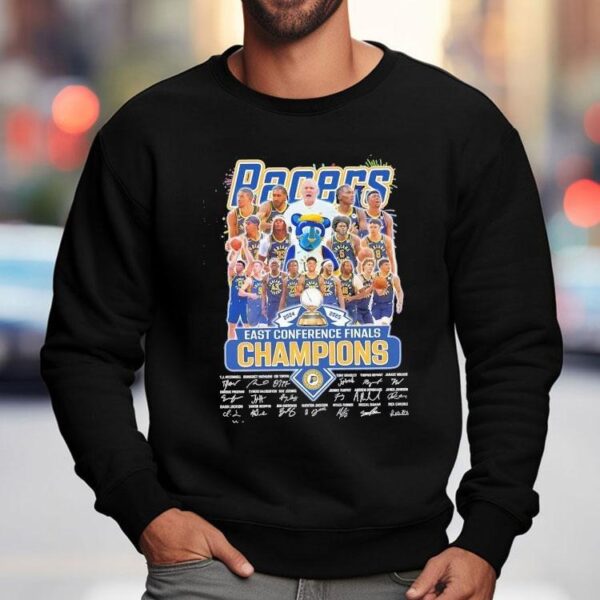 Indiana Pacers Eastern Conference Finals Champions Signatures Shirt