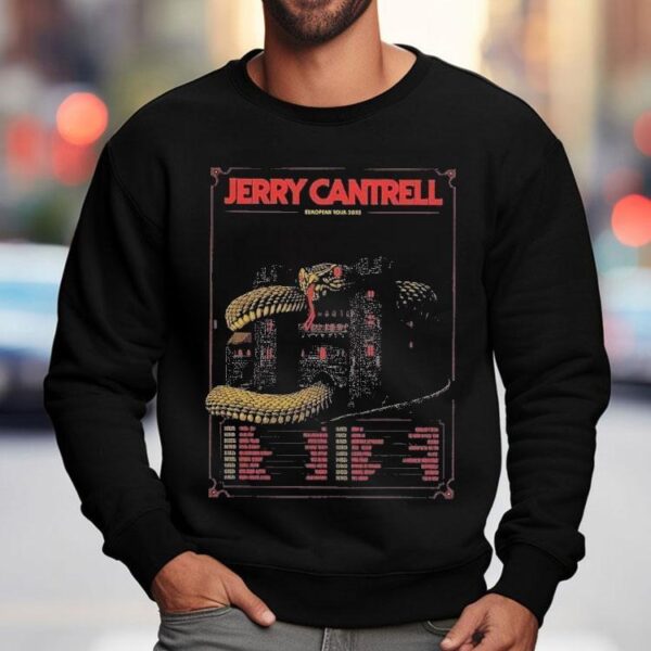 Jerry Cantrell European Tour 2025 Gig Tour Dates Serpent On The Castle Shirt