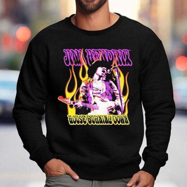 Jimi Hendrix House Burning Down Shirt