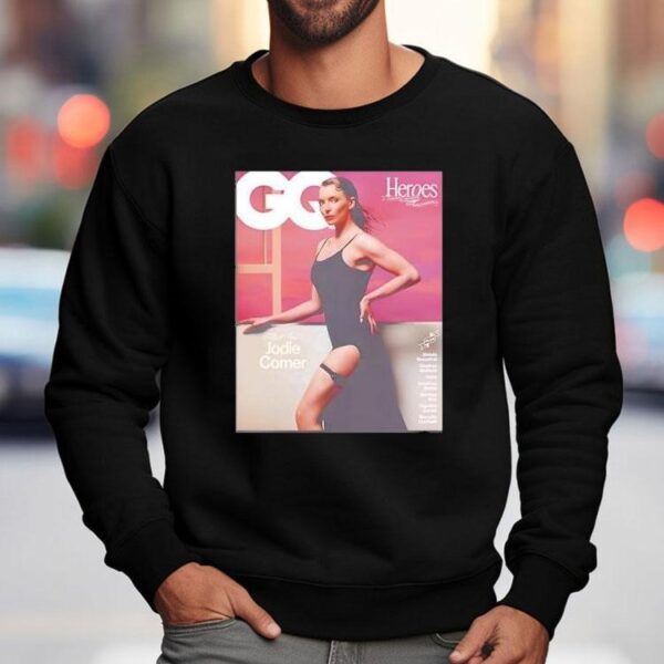Jodie Comer Cover Star Of British Gq Heroes Issue Photographed By Scandebergs Shirt
