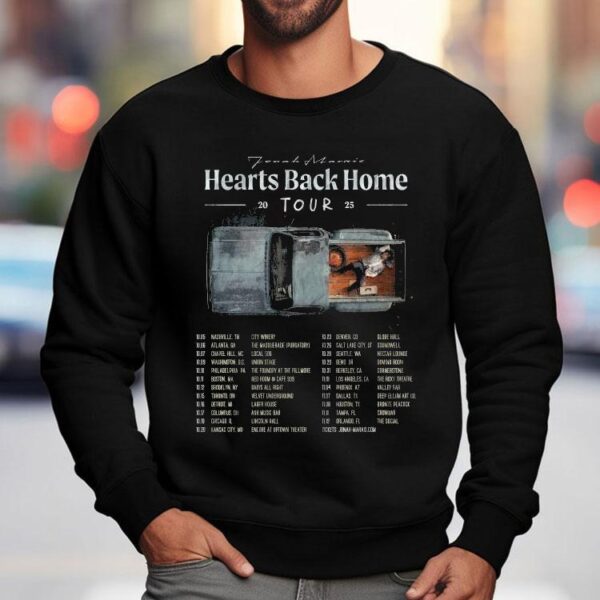 Jonah Marais Hearts Back Home Tour Dates 2025 Shirt