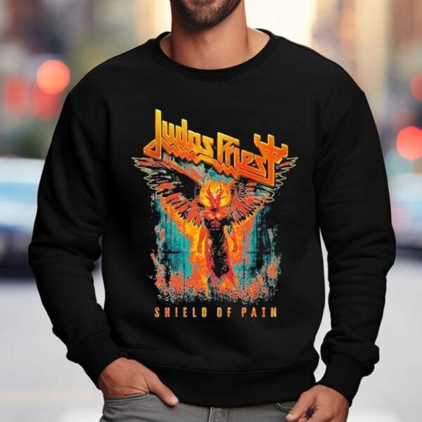 Judas Priest Shield Of Pain Tour 2025 Winged Demon Shirt