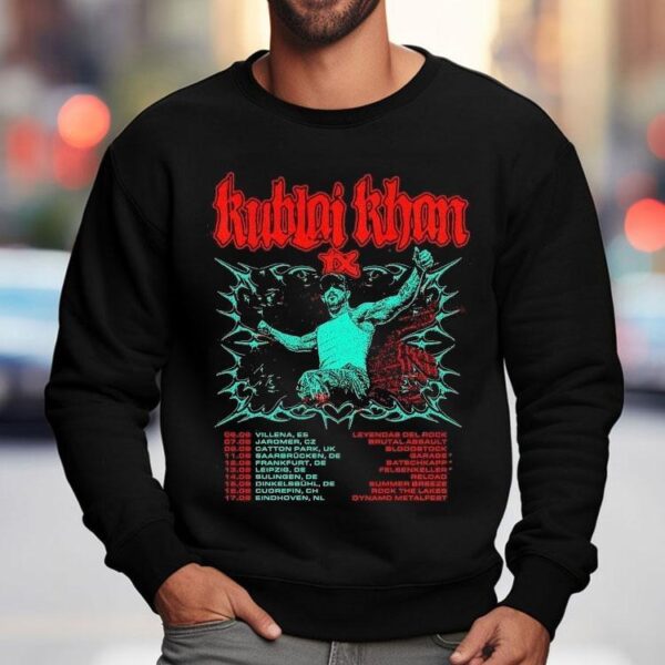 Kublai Khan Tx 2025 European And Uk Tour Summer Dates Shirt