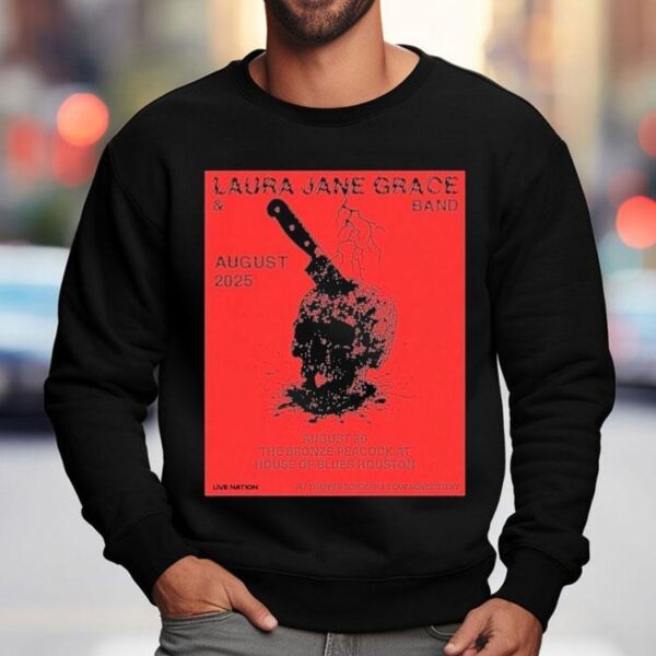 Laura Jane Grace August Tour 2025 The Bronze Peacock At House Of Blues Houston Shirt