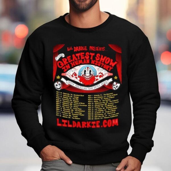 Lil Darkie The Greatest Show In Human History North American Tour Dates 2025 Shirt