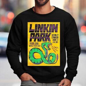 Linkin Park London Uk Show By Paul Insect At Wembley Stadium On June Th From Zero World Tour Sweatshirt