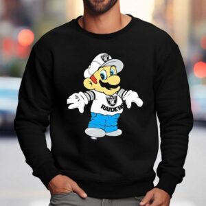 Mario Las Vegas Raiders Logo Sweatshirt