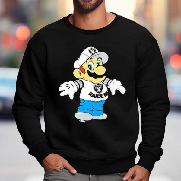 Mario Las Vegas Raiders Logo Shirt