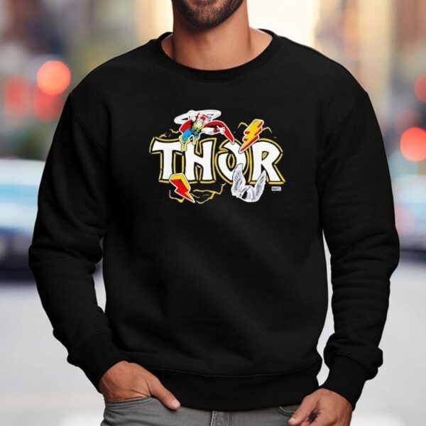 Marvel Thor Dimensional Sticker Motive Shirt