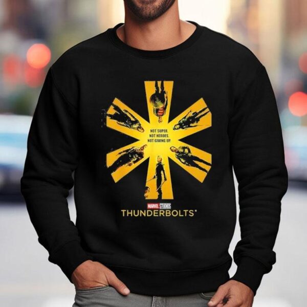 Marvel Thunderbolts Not Super Not Heroes Not Giving Up Shirt