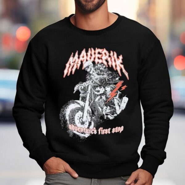 Maverik Adventure’s First Stop Rebel Rider Motor Skeleton Shirt