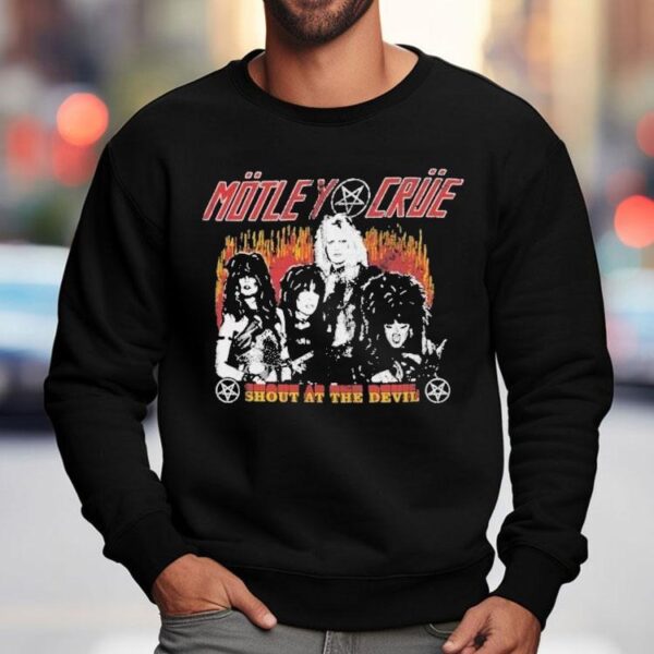 Motley Crue Shout At The Devil Flames Shirt