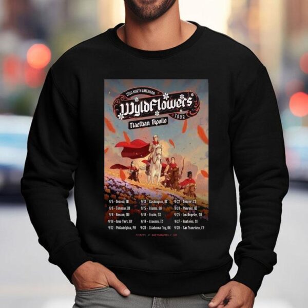 Naethan Apollo Wyldflowers 2025 Tour Dates Shirt