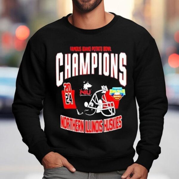 Northern Illinois Huskies Football 2024 Famous Idaho Potato Bowl Champions Ncaa Bowl Games 2024-2025 Shirt
