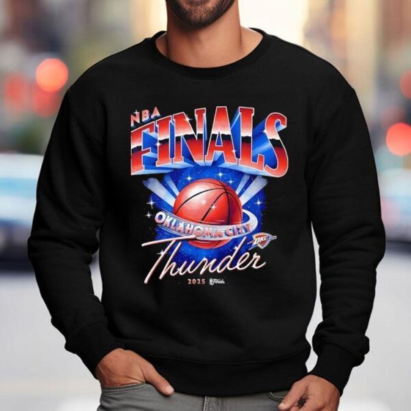 Okc Thunder 2025 Nba Finals Space Shirt
