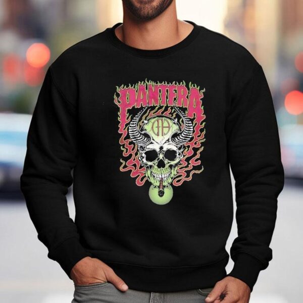 Pantera Skull Smoking Shirt