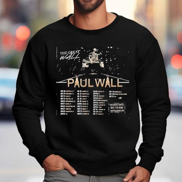 Paul Wall The Great Wall Tour 2025 Dates Shirt