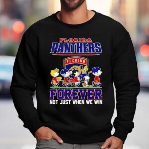 Peanuts Florida Panthers Forever Not Just When We Win Sweatshirt