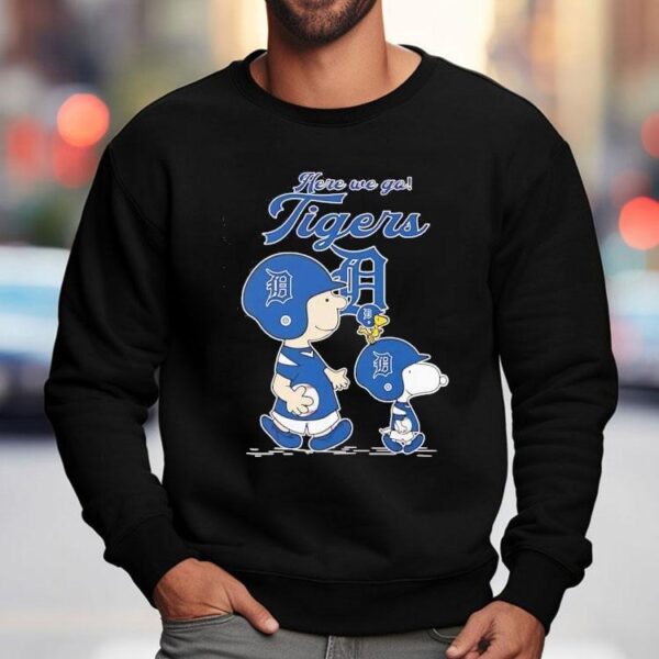 Peanuts Here We Go Detroit Tigers Shirt