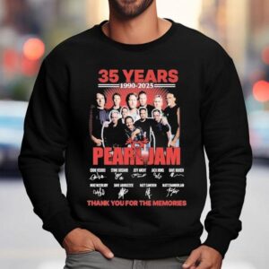 Pearl Jam Years Thank You For The Memories Signatures Sweatshirt