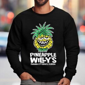 Pineapple Willy S Panama City Beach Florida Sage Face Sweatshirt