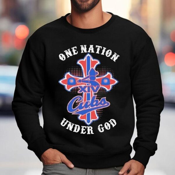 Pope Leo Xiv Chicago Cubs One Nation Under God Shirt