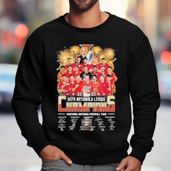 Portugal Football Team Uefa Nations League Champions 2025 Signatures Shirt