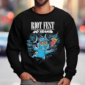 Riot Fest Years Swimming Bunny Sweatshirt