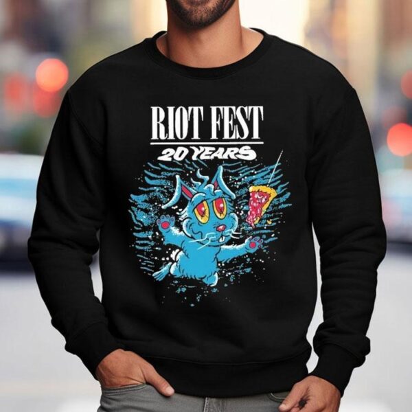 Riot Fest 20 Years Swimming Bunny Shirt