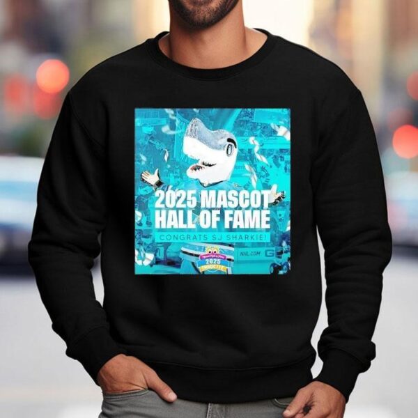 San Jose Sharks Mascot Hall Of Fame Congrats Sj Sharkie 2025 Shirt