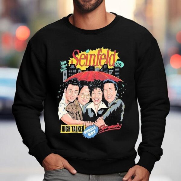 Seinfeld High Talker Bubble Boy Spongewontly Cast Yada Yada Yada Nyc Shirt