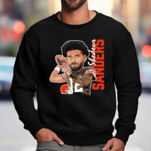 Shedeur Sanders Cleveland Browns Football Caricature Sweatshirt