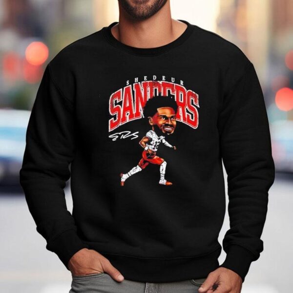 Shedeur Sanders Cleveland Browns Nfl Football Cartoon Shirt