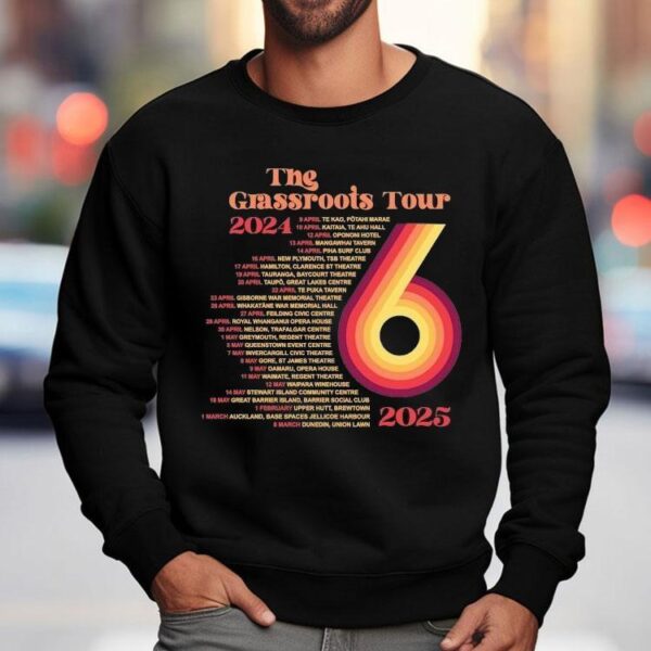 Six60 The Grassroots World Tour 2024 2025 Dates Shirt