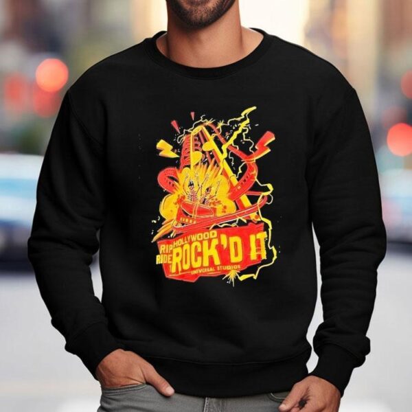 Skeleton Rip Hollywood Ride Rock’d It Universal Studios Shirt