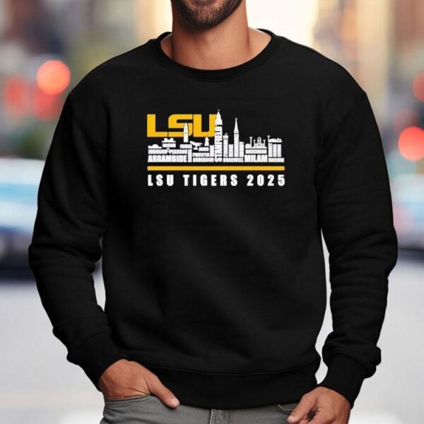 Skyline Name Lsu Tigers 2025 Shirt