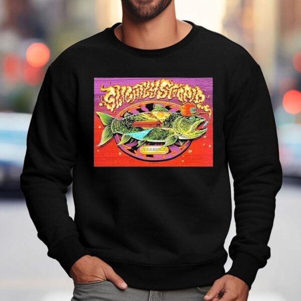 Slightly Stoopid Gilford Hampshire 2025 Gig At Bank Of New Hampshire Pavilion On June 19 2025 Fish Shirt