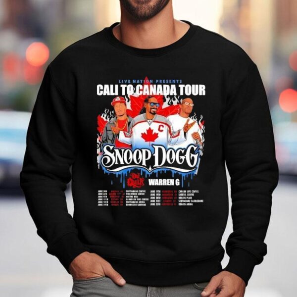 Snoop Dogg Cali To Canada Tour 2025 Shirt