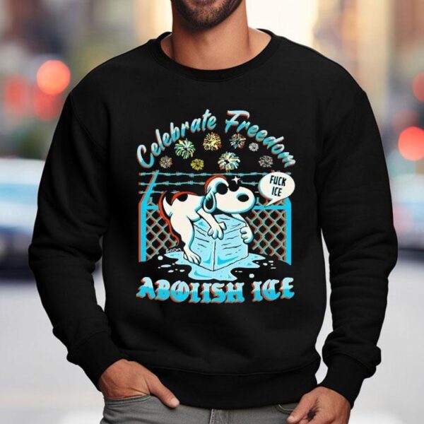 Snoopy Celebrate Freedom Fuck Ice Abolish Ice Shirt
