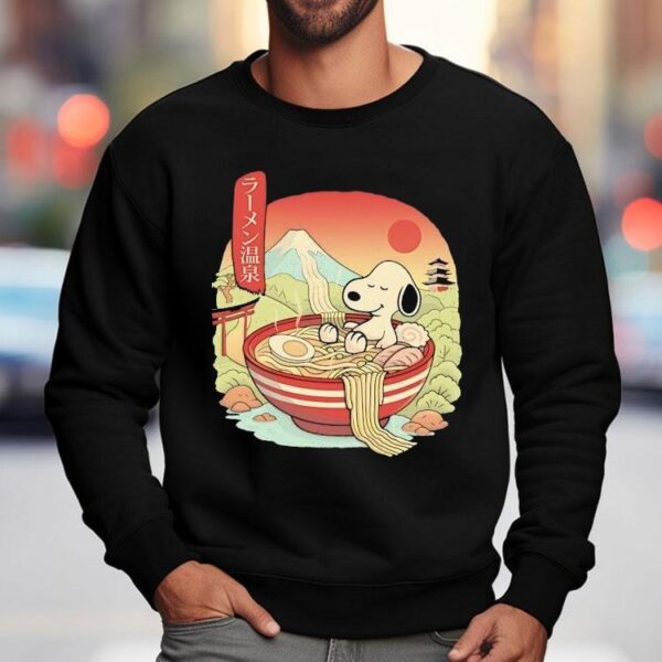 Snoopy In A Warm Bowl Of Ramen Shirt