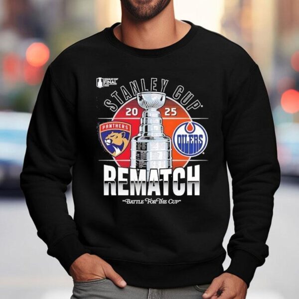 Stanley Cup Final Matchup 2025 Florida Panthers Vs Edmonton Oilers Shirt