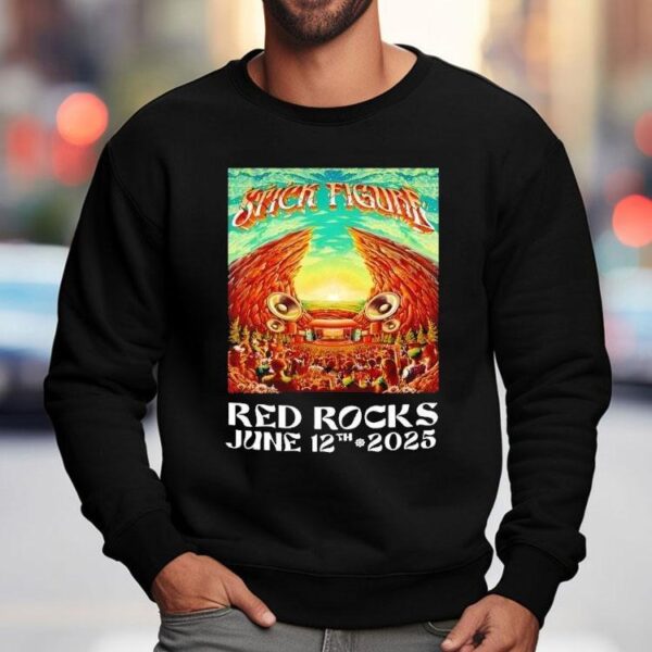 Stick Figure June 12 2025 Red Rocks Shirt