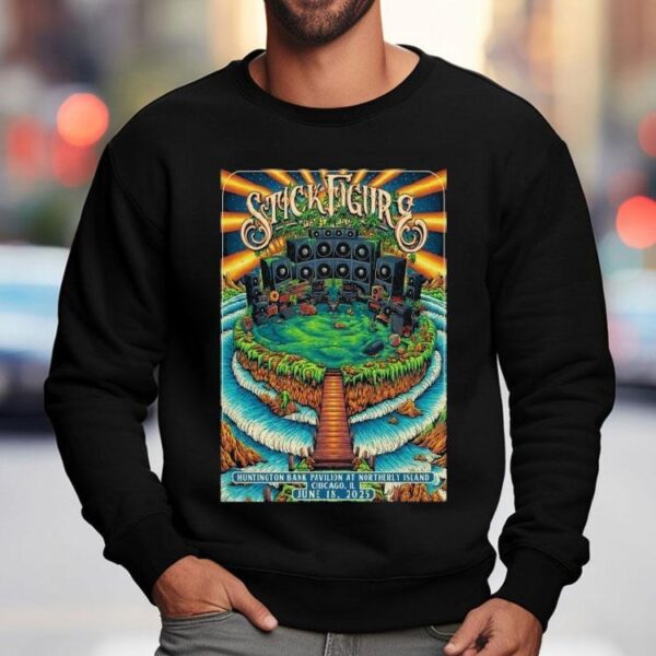 Stick Figure June 18 2025 Huntington Bank Pavilion Chicago Il Shirt