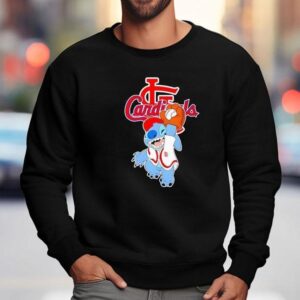 Stitch Play Baseball St Louis Cardinals Sweatshirt