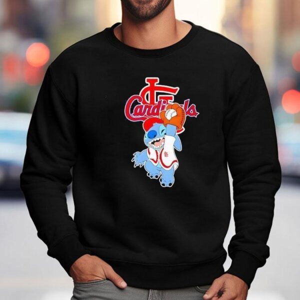 Stitch Play Baseball St Louis Cardinals Shirt