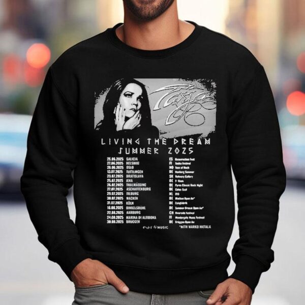 Tarja Turunen Living The Dream Tour Summer 2025 Dates Shirt