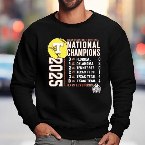 Texas Longhorns Ncaa Division I Softball National Champions 2025 Shirt
