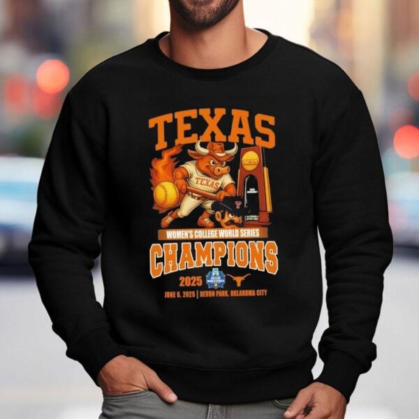 Texas Longhorns Women’s College World Series Champions 2025 Mascot Shirt