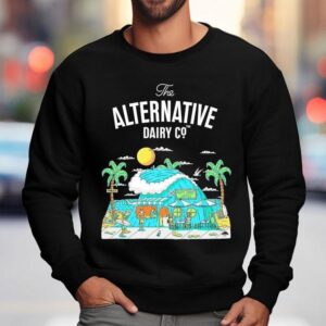The Alternative Dairy Co Almond Beach Caf Block Sweatshirt