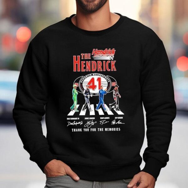The Hendrick Hendrick Motorsports 41st Anniversary Thank You For The Memory Signatures Shirt